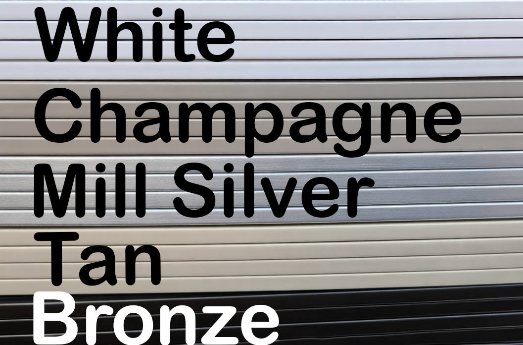 Window screen frame color options