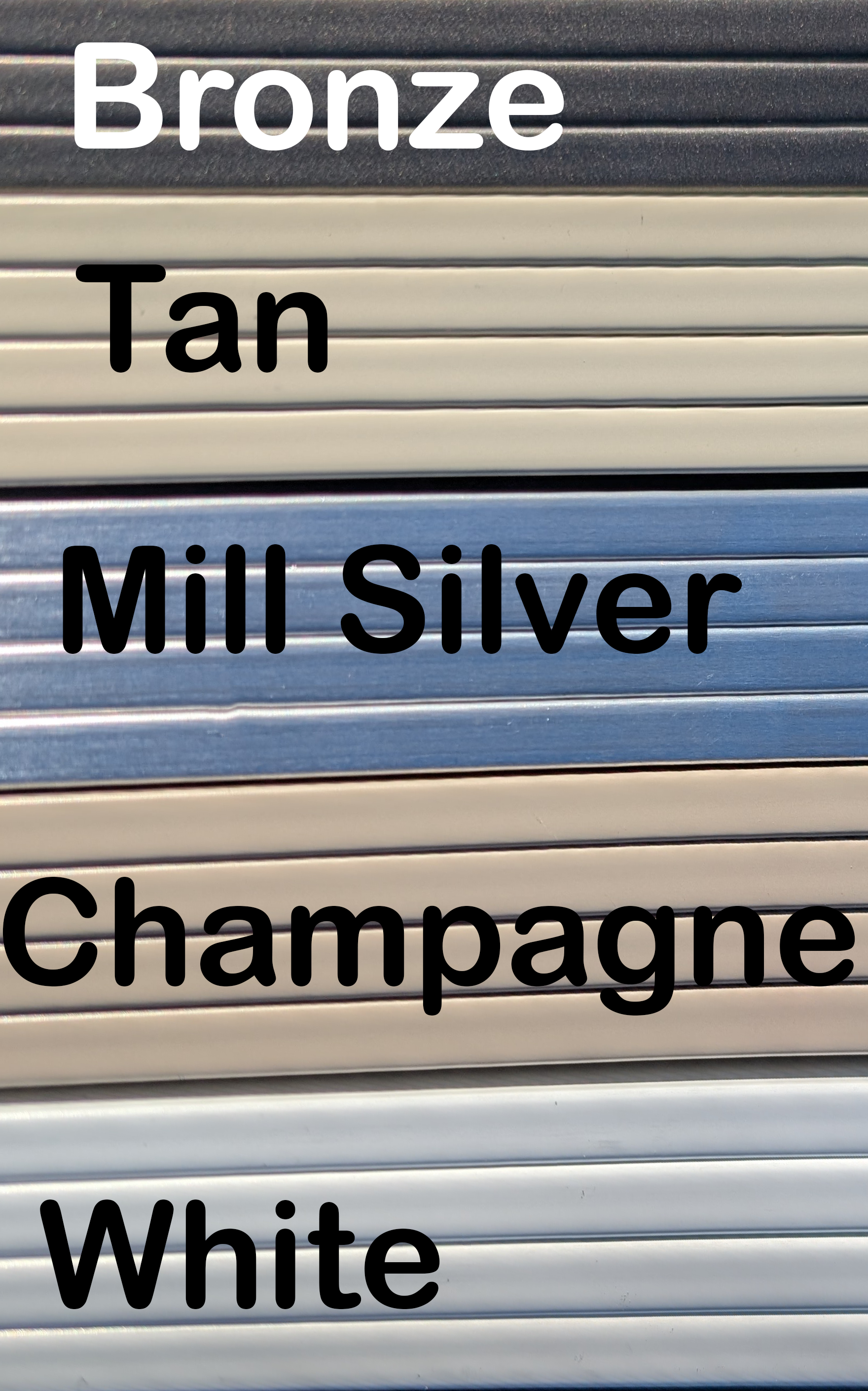 Another pic of window screen frame color options